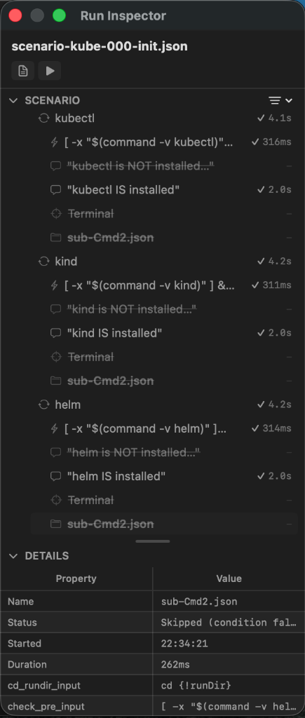 Run Inspector - Execution Tree